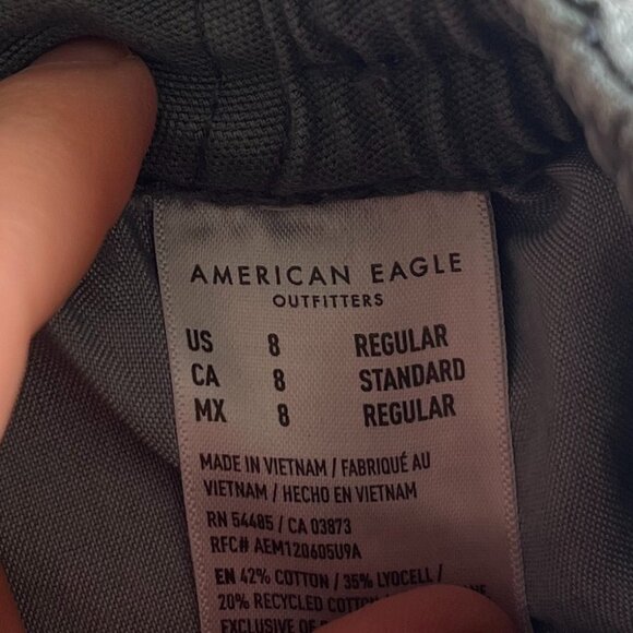 AE Stretch High-Waisted Cargo Pant in Olive (size 8) - Picture 7 of 7